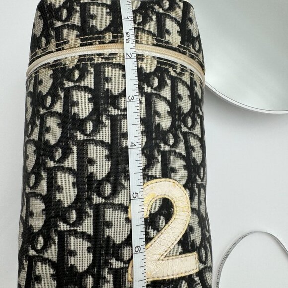 Christian Dior-Authentic- Vanity Trotter Canvas Cosmetic Pouch Black - Picture 13 of 13